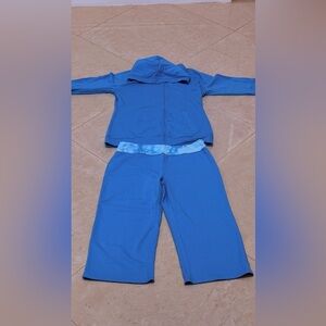 2 Pc Colorado Clothing Blue Women Sport Jumpsuit & Sweatshirt hoodie Small